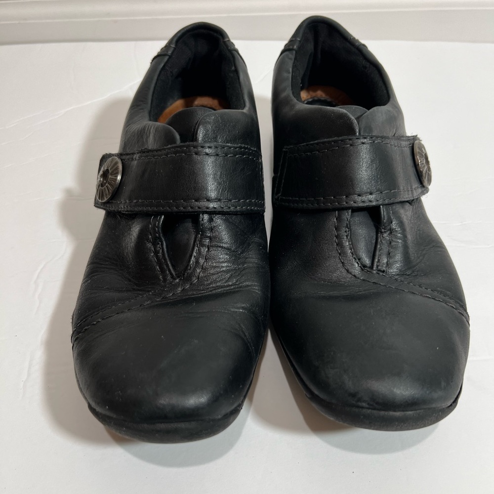 Clarks Artisan Kessa Betty Black Textured Leather… - image 4